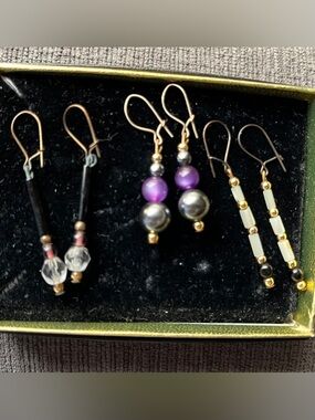 Hand Crafted Beaded Dangle Earrings